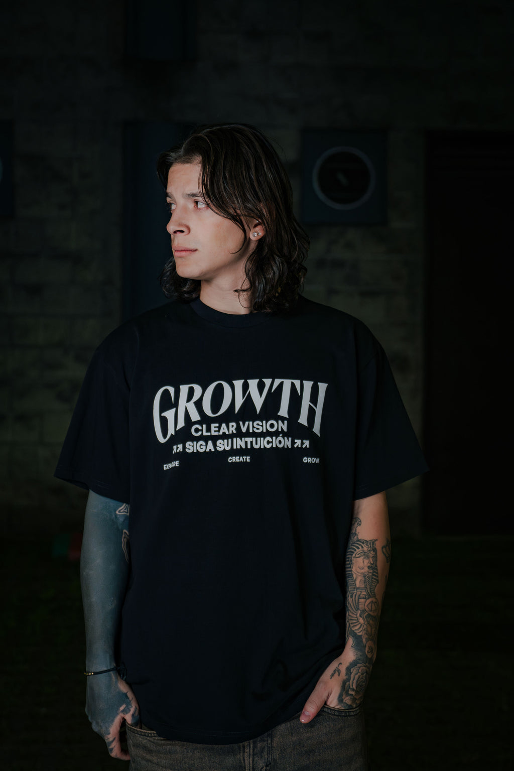 T-shirt Negra Clear Vision