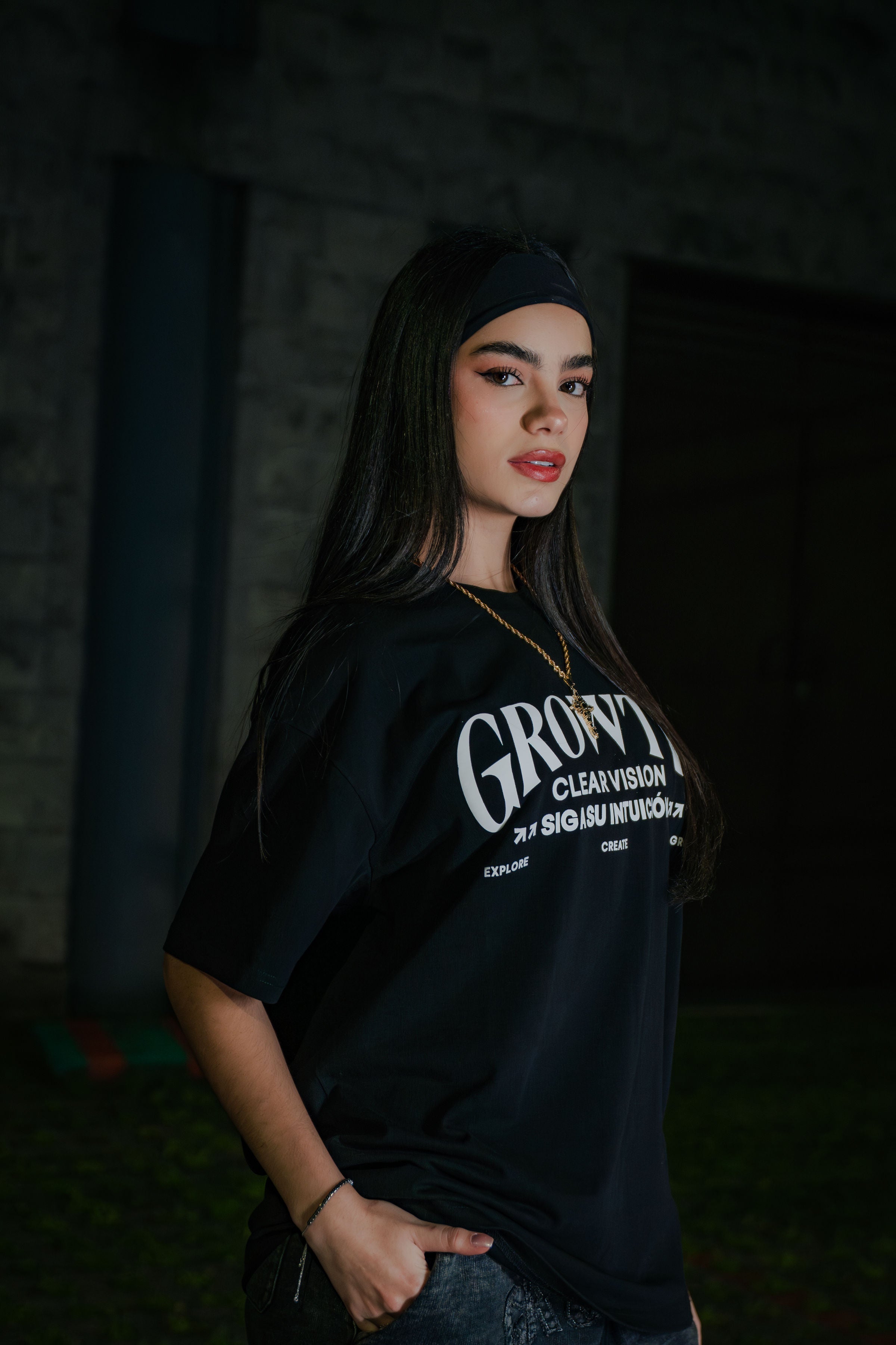 T-shirt Negra Clear Vision